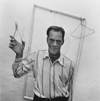 Roger Ballen, Handyman, 1996, 1996 Selenium-toned gelatin silver print, 15 × 15 inches (38.1 × 38.1 cm), edition of 35© Roger Ballen