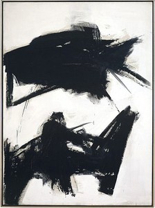 Franz Kline, Black Sienna, 1960. Oil on canvas, 92 ¼ × 68 inches (234.3 × 172.7 cm). Private collection