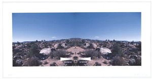 Ed Ruscha, Palm Springs (Bowtie Landscapes), 2003. Pigmented inkjet print, 21 ½ × 43 inches (54.6 × 109.2 cm), edition of 35
