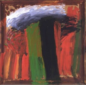 Howard Hodgkin, The Body in the Library, 1998–2003. Oil on wood, 84 × 85 ¼ inches (213.4 × 216.5 cm)