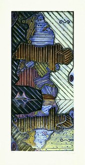 Jasper Johns, Green Angel 2, 1997 Intaglio, 48 × 24 inches (121.9 × 60.1 cm), edition of 58