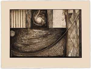 Jasper Johns, Untitled, 2001. Intaglio, 25 ⅞ × 33 ⅝ inches (65.7 × 85.4 cm), edition of 46