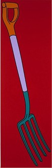 Michael Craig-Martin, Pitchfork, 2002 Acrylic on canvas, 114 × 36 inches (289.5 × 91.4 cm)