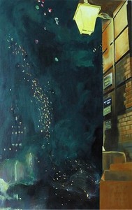 Dexter Dalwood, Oscar Wilde, 2003. Oil on canvas, 81 ½ × 52 inches (207 × 132 cm)