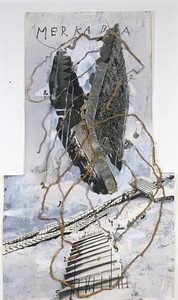 Anselm Kiefer, Untitled (Merkaba), 2003. Painted photograph with metal, 56 × 32 inches (142.2 × 81.3 cm)