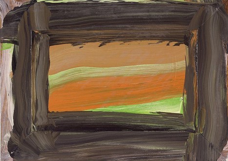 Howard Hodgkin, La Vie en Rose, 1999–2002 Oil on wood, 12 ½ × 17 ½ inches (31.8 × 44.4 cm)