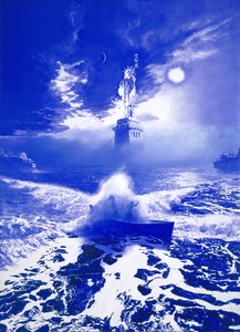 Mark Tansey, Sea Change, 2005. Oil on canvas, 84 × 60 inches (213.4 × 152.4 cm) © Mark Tansey