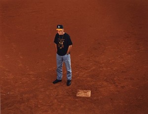 Taryn Simon, Ron Williamson; Baseball field, Norman, Oklahoma; Williamson had been drafted by the Oakland Athletics before being sentenced to death; Served 11 years of a Death sentence for First Degree Murder, from the series The Innocents, 2002. Chromogenic print, 31 × 40 inches (78.7 × 101.6 cm) or 48 × 62 inches (121.9 × 157.5 cm), both edition of 5 + 2 AP © Taryn Simon