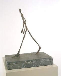 Alberto Giacometti, Man Crossing a Square (Homme traversant une place), 1949. Bronze, 26 ¾ × 31 ½ × 20 ½ inches (67.9 × 80 × 52.1 cm)
