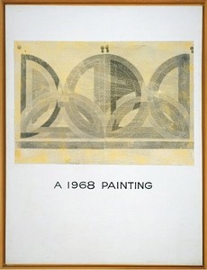 John Baldessari, A 1968 Painting, 1968. Acrylic and photo-emulsion on canvas, 59 × 45 inches (149.9 × 114.3 cm)