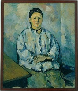 Paul Cézanne, Femme Assise, 1893–94. Oil on canvas, 22 × 18 inches (55 × 46 cm)