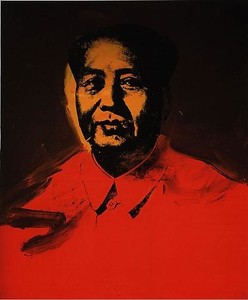 Andy Warhol, Mao, 1973. Synthetic polymer paint and silkscreen ink on canvas, 50 × 42 inches (127 × 106.7 cm)