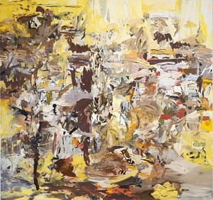 Cecily Brown, Tripe with Lemons, 2004. Oil on linen, 97 × 103 inches (246.4 × 261.6 cm)
