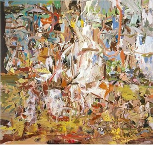 Cecily Brown, I Will Not Paint Any More Boring Leaves (2), 2004. Oil on linen, 80 × 84 inches (203.2 × 213.4 cm)