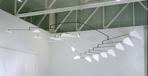 Alexander Calder, Mobile, 1963. Painted sheet metal and rod, 108 × 324 × 147 inches (274.3 × 823 × 373.4 cm)