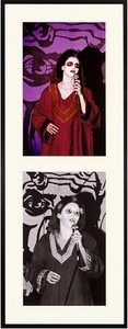 Mike Kelley, Extracurricular Activity Projective Reconstruction #19 (Shy Satanist), 2005. Piezo print on rag paper (b&w;) and chromogenic print (color), Each image: 30 × 18-11/16 inches (76.2 × 47.5 cm), edition of 5