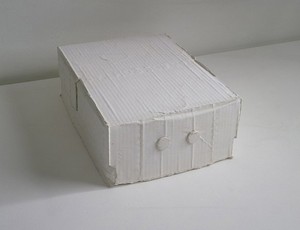 Rachel Whiteread, Keep, 2004. Plaster, 4 ¾ × 10 × 13 ½ inches (12.2 × 25.5 × 34.5 cm)
