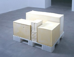 Rachel Whiteread, Tare II, 2005. Plaster and plastic, 27 ¾ × 43 ¼ × 47 ¼ inches (70.5 × 109.9 × 120 cm)