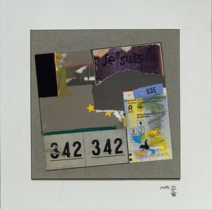 Richard Meier, Je suis, November 27, 1998. Mixed media, 10 × 10 inches (25.4 × 25.4 cm) © Richard Meier