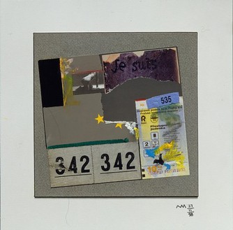 Richard Meier, Je suis, November 27, 1998 Mixed media, 10 × 10 inches (25.4 × 25.4 cm)© Richard Meier