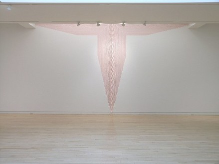 Richard Wright, Not titled, 2005 Red gouache on wall, Dimensions variable
