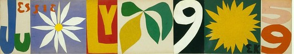 Ellsworth Kelly, Jessie, 1959 Collage on paper, 6 × 31 ½ inches (15.2 × 80 cm)