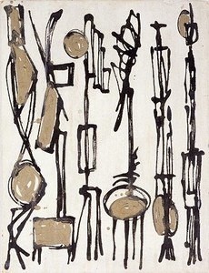 David Smith, Untitled, 1959. Enamel on masonite, 13 × 10 inches (33 × 25.4 cm)