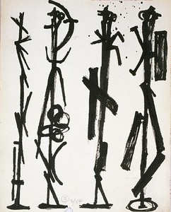 David Smith, Untitled, 1954. Ink on paper, 10 × 8 inches (25.4 × 20.3 cm)