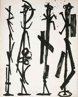 David Smith, Untitled, 1954 Ink on paper, 10 × 8 inches (25.4 × 20.3 cm)