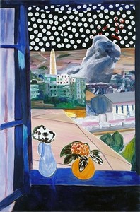 Dexter Dalwood, A View from a Window, 2006. Oil on canvas, 65 × 43 inches (165 × 109 cm)