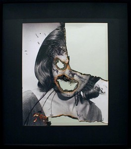 Douglas Gordon, Self-Portrait of You + Me (Honor Blackman), 2006. Smoke and mirror, 32-13/16 × 28 ¾ × 2 ¾ inches (83.3 × 73 × 7 cm)
