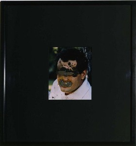 Douglas Gordon, Self-Portrait of You + Me (Omar Sharif), 2006. Smoke and mirror, 26 × 24 ⅛ inches (66 × 61.3 cm)