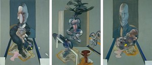 Francis Bacon, Triptych, 1976. Oil on canvas, in 3 parts, each: 78 × 58 inches (198.1 × 147.3 cm) © The Estate of Francis Bacon 2006