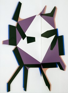 Richard Artschwager, Splatter Table, 2005. Formica and acrylic on wood, 45 × 42 × 1 inches (114.3 × 106.7 × 2.5 cm)