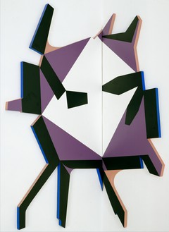 Richard Artschwager, Splatter Table, 2005 Formica and acrylic on wood, 45 × 42 × 1 inches (114.3 × 106.7 × 2.5 cm)
