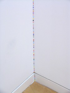 Tom Friedman, Untitled, 1997. Colored Styrofoam pellets, Dimensions variable