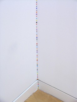 Tom Friedman, Untitled, 1997 Colored Styrofoam pellets, Dimensions variable