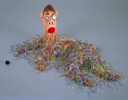 Tom Friedman, yarndog, 2006 Yarn, 79 × 29 × 48 ½ inches (200.7 × 73.7 × 123.2 cm)