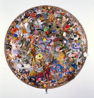 Tom Friedman, Circus, 2006 Mixed media, 41 × 41 × 7 inches (104.1 × 104.1 × 17.8 cm)
