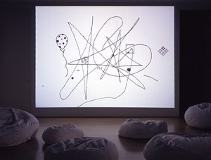 Tom Friedman, ream, 2006. Animated film, edition of 5 Installation view, Gagosian, Beverly Hills Artwork © Tom Friedman. Photo: © Douglas M. Parker Studio
