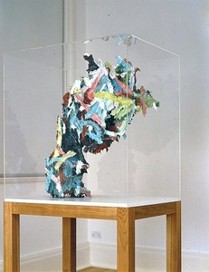 Glenn Brown, Life is Empty and Meaningless, 2005. Oil on plaster, 32 ½ × 30 × 17 inches (82.6 × 76.2 × 43.2 cm)