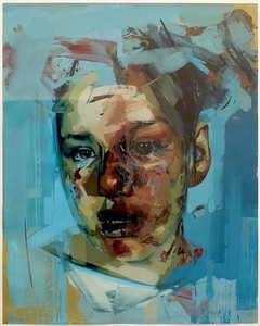 Jenny Saville, Untitled (Stare Study), 2005. Oil on watercolour paper, 59 4/5 × 47 4/5 inches (152 × 121.5 cm)