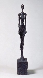 Alberto Giacometti, Femme Debout, 1957. Bronze, 51 13/16 × 7 ½ × 12 13/16 inches (131.5 × 19 × 32.5cm) Courtesy Fondation Alberto et Annette Giacometti