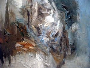 Katy Moran, Annie's Back, 2006. Acrylic on canvas, 15 × 18 ⅛ × 8 inches (38 × 46 × 2 cm)