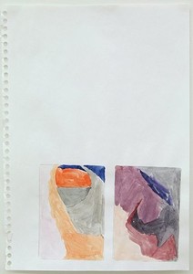 Hayley Tompkins, Untitled, 2006. Watercolor on paper, 11 ½ × 8 ¼ inches (29.2 × 21 cm)