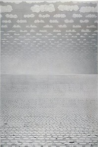 Paul Noble, The Sea Drawing V The Carnival Between, 2005. Pencil on paper, 2 panels: 59 × 78 ¾ inches each (150 × 200 cm)