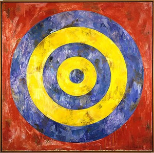 Jasper Johns, Target, 1961. Encaustic and collage on canvas, 66 × 66 inches (167.6 × 167.6 cm)