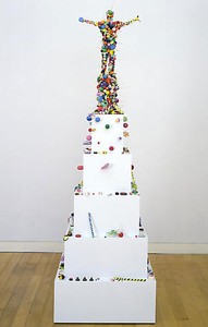 Tom Friedman, Lollipop Man, 2007. Wood, sculpey and glue, 80 × 24 × 24 inches (203.2 × 61 × 61 cm)