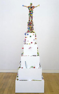 Tom Friedman, Lollipop Man, 2007 Wood, sculpey and glue, 80 × 24 × 24 inches (203.2 × 61 × 61 cm)