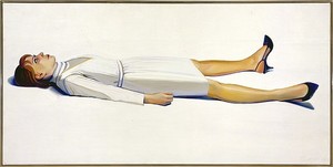Wayne Thiebaud, Supine Woman, 1964. Oil on canvas, 36 × 72 inches (91.4 × 182.9 cm)